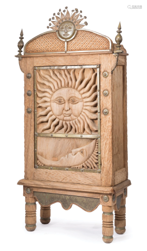 Attributed to Sergio Bustamante Wood Cabinet