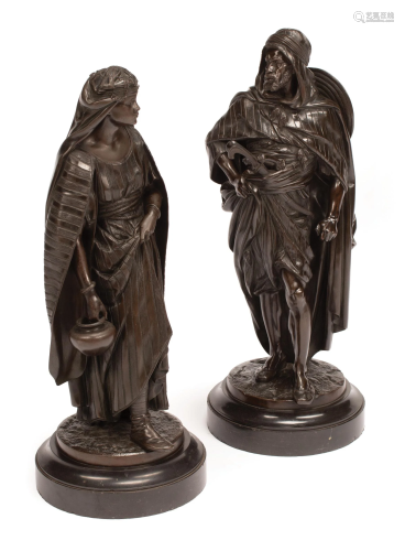 Patinated Bronze Figures