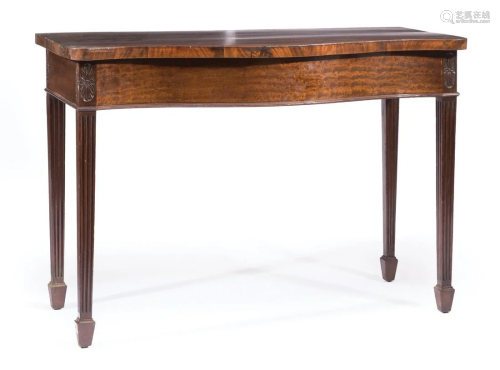 Antique Georgian Carved Mahogany Console Table
