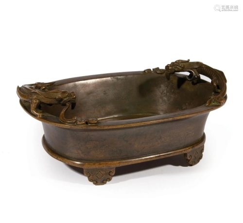 Chinese Bronze Brush Washer