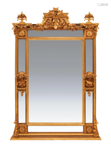 Louis XVI-Style Carved and Gilt Mirrors