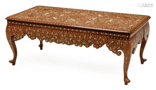 Moorish Inlaid Low Table