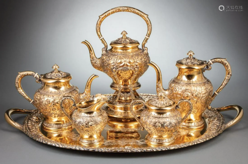 S. Kirk & Son Sterling Vermeil Tea/Coffee Service