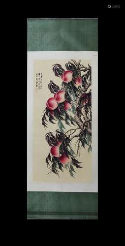 DAQIAN ZHANG : PEACHES SCROLL