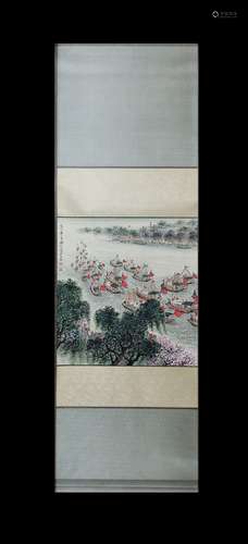 MEI LANFANG: DRAGON BOAT SCROLL