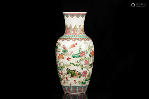 WUCAI 'POND SCENERY' VASE