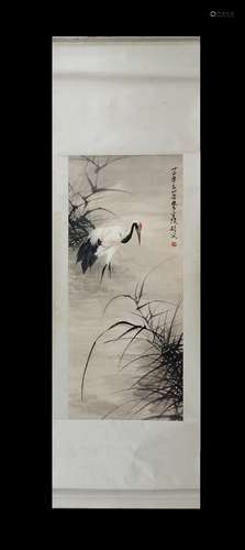 YU JIGAO: CRANE SCROLL