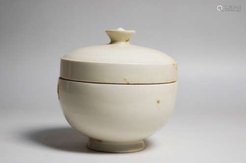 Ding Kiln Porcelain Cover Bowl
