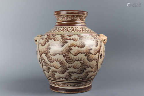 Ci Zhou Kiln Porcelain Vessel