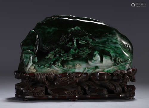 Carved Jadeite Mountain