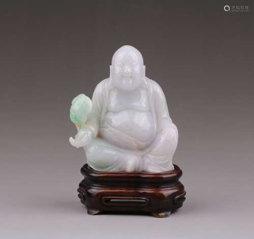 Carved Jadeite Buddha