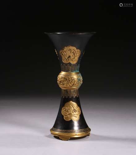 Bronze GU Beaker Type Vase