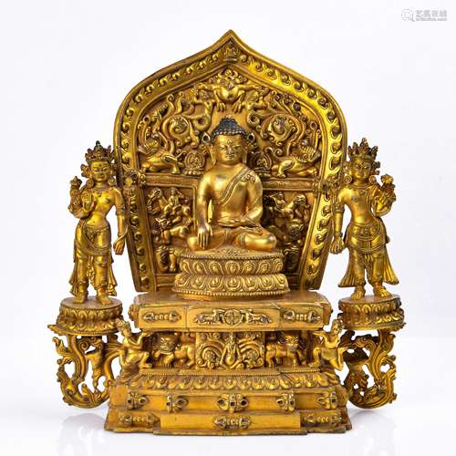 Finely Cast Sakyamuni Buddha