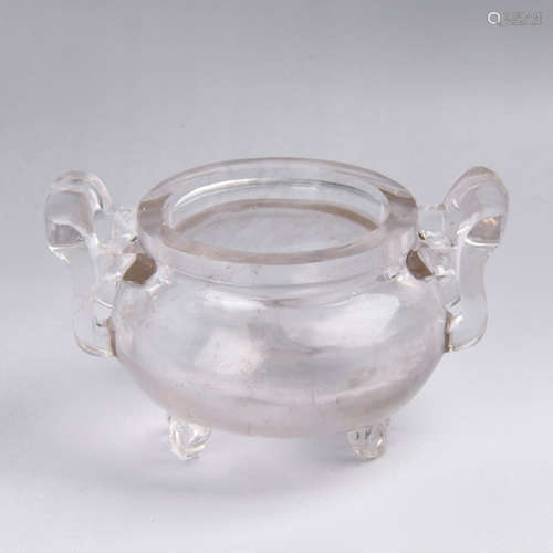 Chinese Crystal Tripod Censer