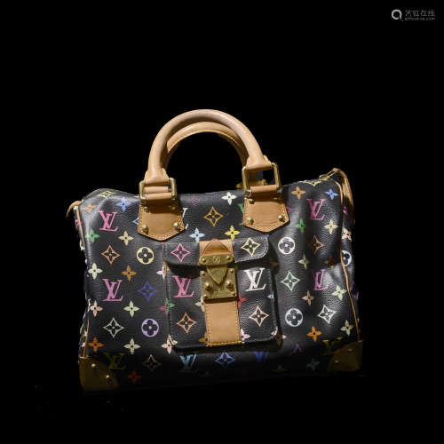Louis Vuitton 黑三彩 限量手提包