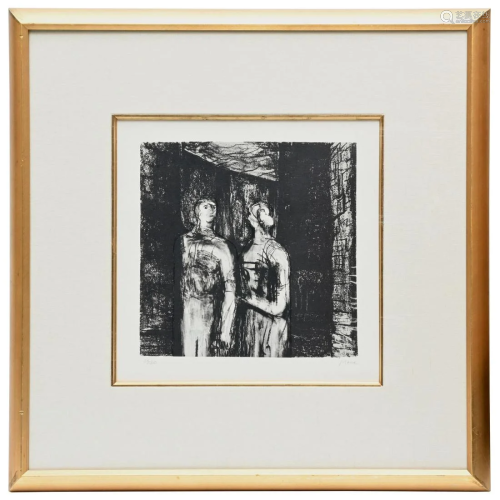 Henry Moore, signed lithograph