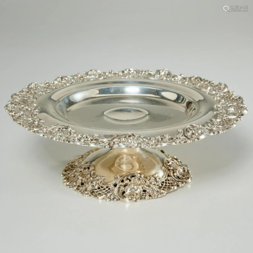 Redlich & Co. sterling silver reticulated tazza