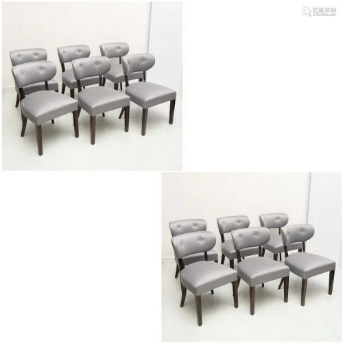 Set (12) Dunbar style dining chairs