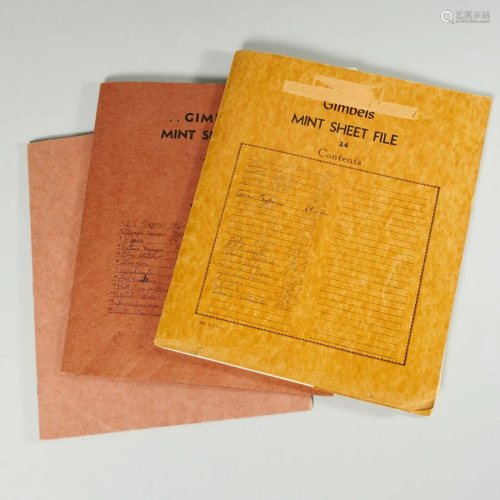 (56) U.S. full mint stamp sheets, 1930s-1970s