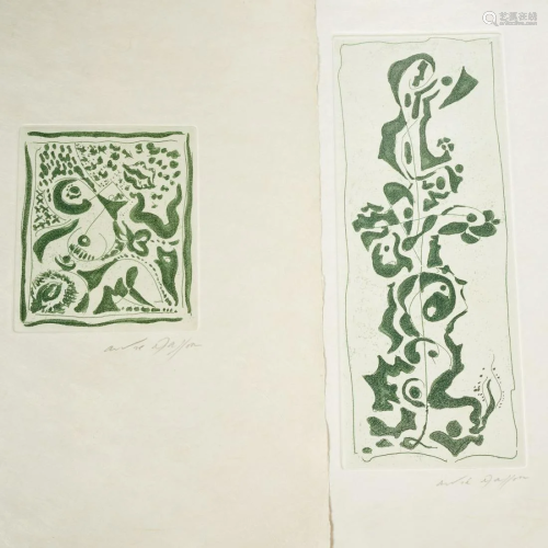 Andre Masson, (3) 1970s signed ltd. eds.