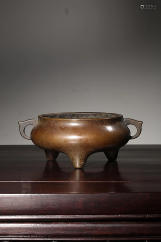 A BRONZE CENSER.MARK OF XUANDE 清 “