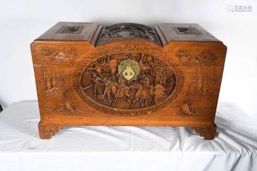 Oriental Hand Carved Chest