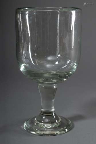 Großes Pokal Glas, H. 33cm, Ø 17cm, leichte Gebrauchsspuren