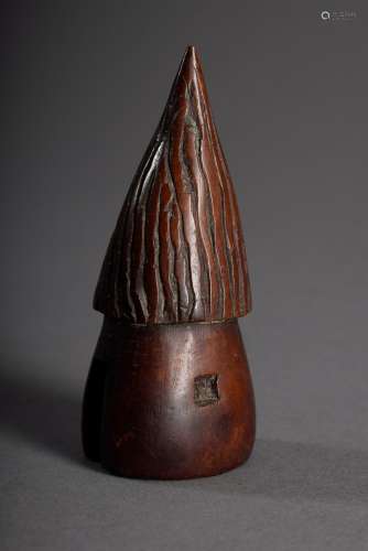 Stech- oder Bohrwerkzeug, DR Kongo, vor 1960, gefärbtes Elfenbein oder Horn, H.