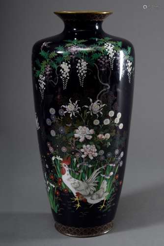 Große japanische Cloisonné Vase 