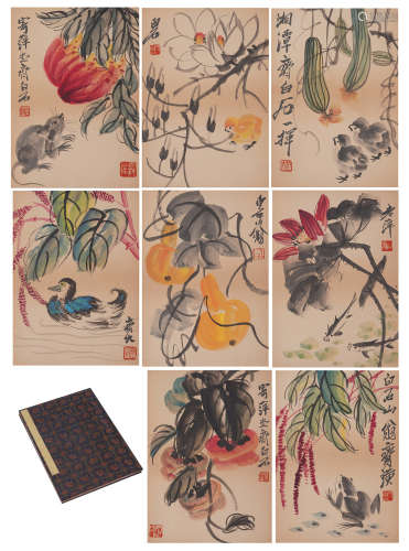 CHINESE PAINTING ALBUM OF FLWOERS AND BIRDS