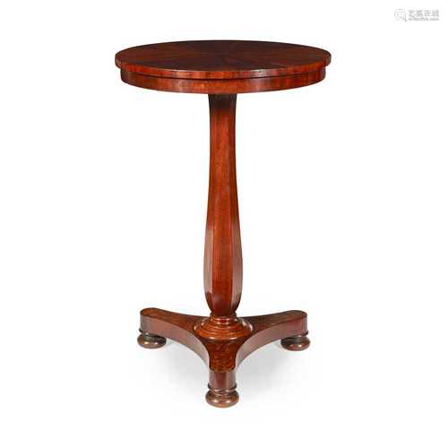 LATE REGENCY MAHOGANY LAMP TABLE EARLY 19TH CENTURY