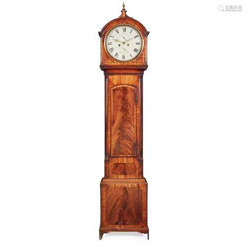 SCOTTISH LATE REGENCY MAHOGANY CLOCK, THOMAS MCGREGOR, AYTON EARLY 19TH CENTURY