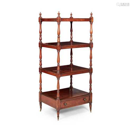 REGENCY MAHOGANY WHATNOT EARLY 19TH CENTURY