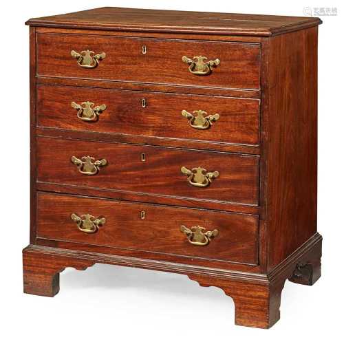 GEORGE III MAHOGANY SMALL CHEST OF DRAWERS 18TH CENTURY