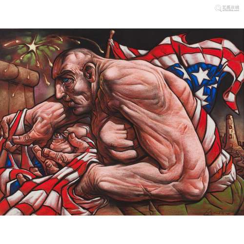 § PETER HOWSON O.B.E. (Scottish B.1958) SENTINAL