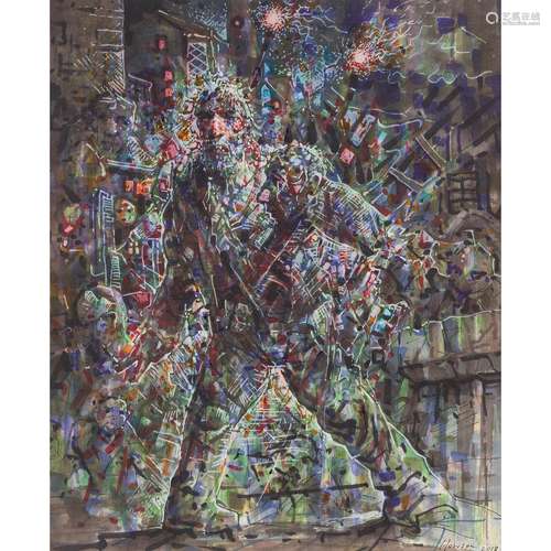 § PETER HOWSON O.B.E. (SCOTTISH B.1958) GALLOWGATE GLORY