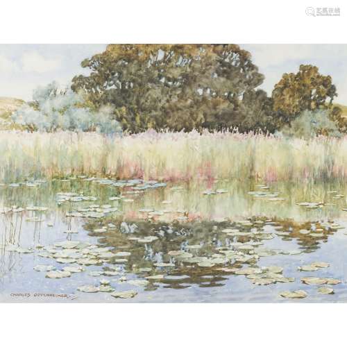 § CHARLES OPPENHEIMER R.S.A., R.S.W (SCOTTISH 1876-1961) THE LILY POND