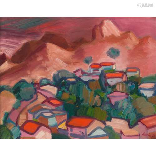 § DENIS PEPLOE R.S.A (SCOTTISH 1914-1993) KYTHREA, CYPRUS