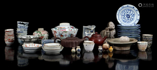 Lot of Chinese pottery and porcelain