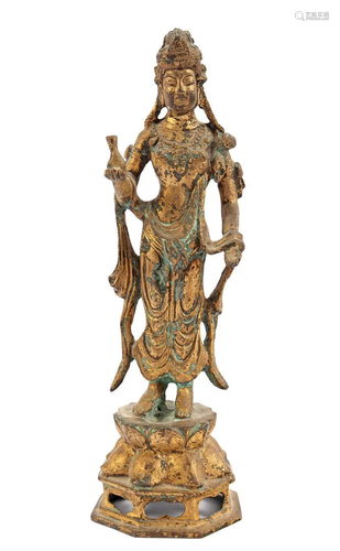 Bronze Asian Tara sculpture