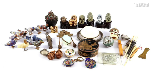 Lot of various trinkets including cloisonne