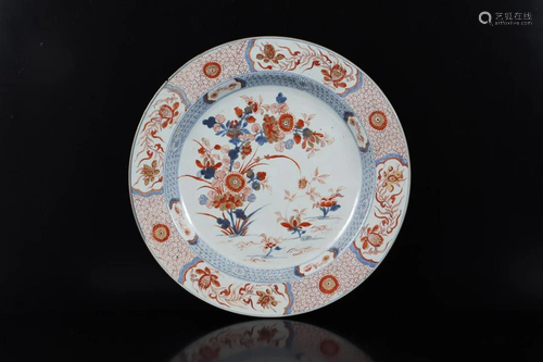 Goudimari dish with flower decoration, China ca.1750