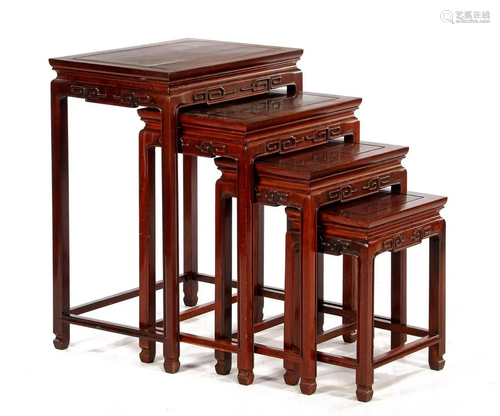 Chinese rosewood 4-piece mimi set