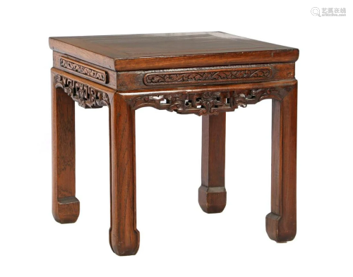 Chinese teak side table