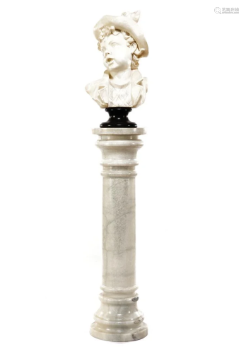 Marble 3-part pedestal