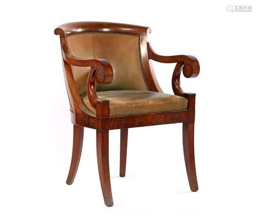 Mahogany 19th century armchair