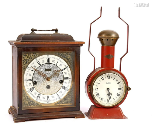 Kienzle table clock in wooden case