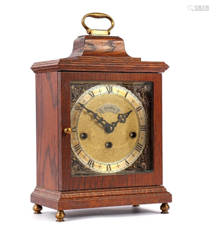 Warmink table clock in oak case