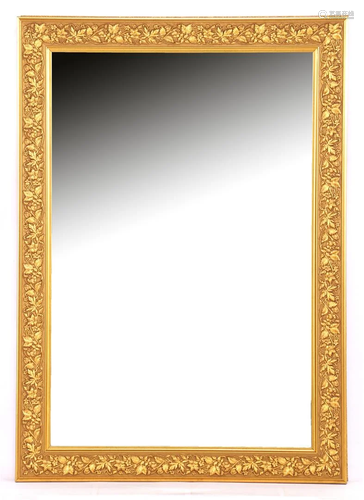 Faceted mirror in gold-colored edited frame