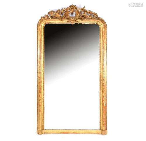 Mirror in beautiful gold-colored floral frame